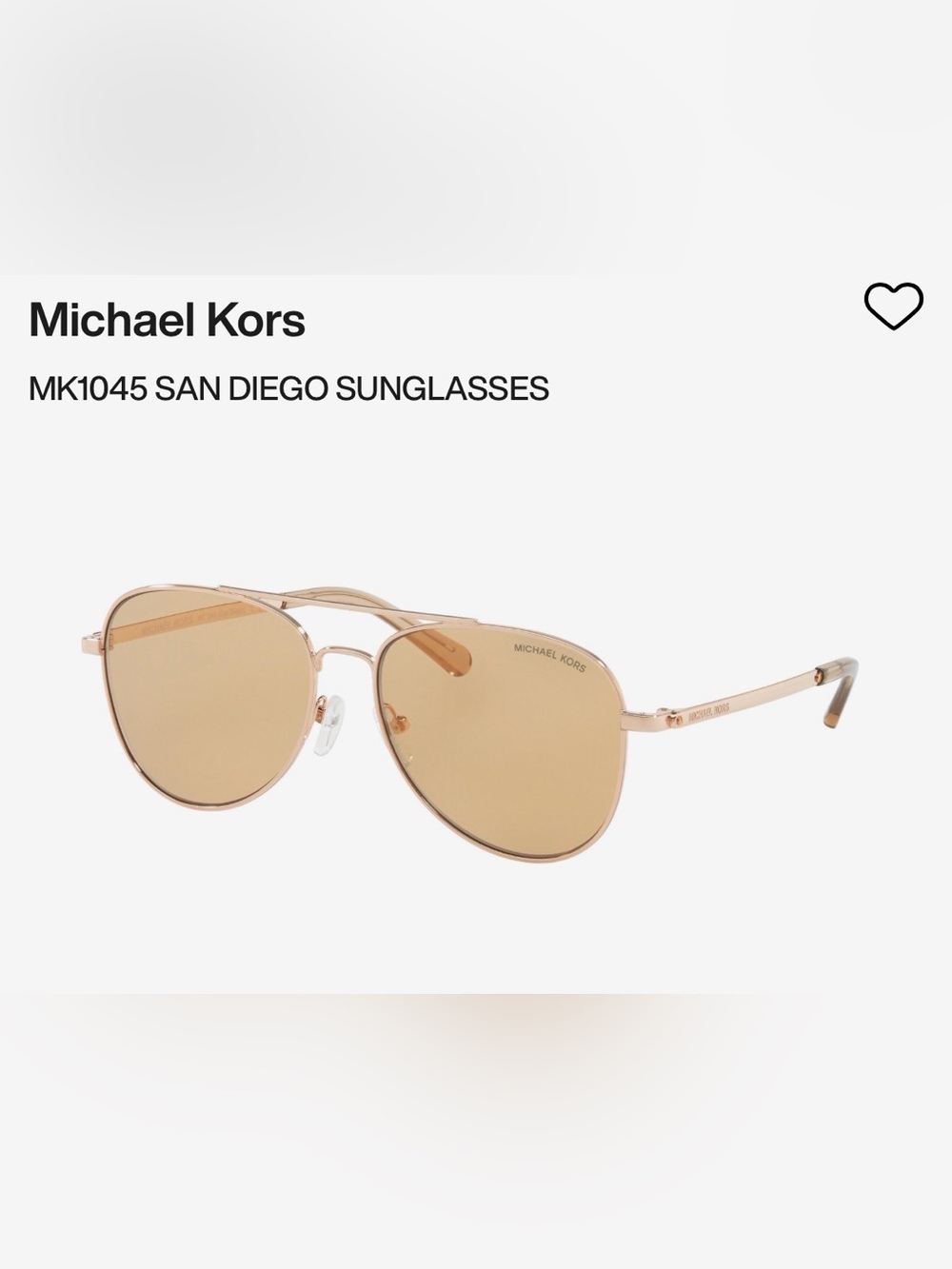Michael Kors San Diego 1045 Polarized Sunglasses